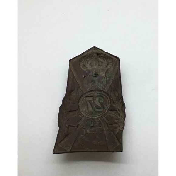 Italy Italian Brigade Pavia 27 No. Regiment Cap Hat Badge - Picture 2 of 3